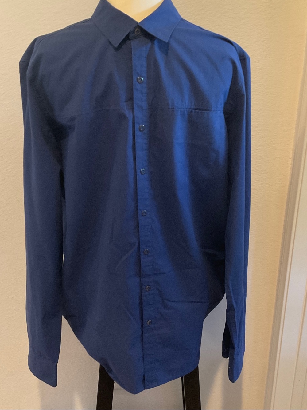 5.11 Tactical Men's Long-Sleeve Button-Up Shirt - Deep Blue like new
